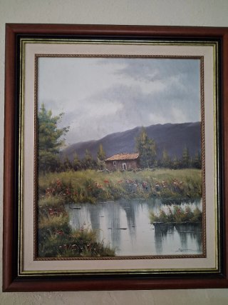 Conjunto 2 cuadros paisaje