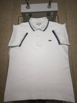 Polo Lacoste Blanco Talla M