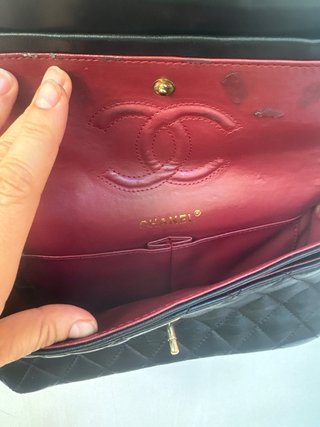 Bolso tipo Chanel Negro Dorado