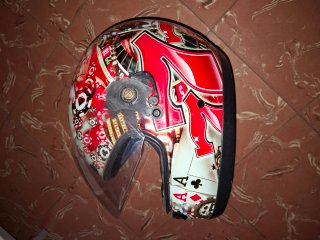 Casco Moto/Karting Diseño Poker