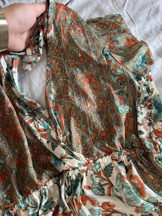 Vestido longo estampado