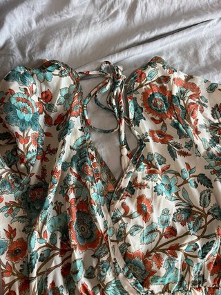 Vestido longo estampado