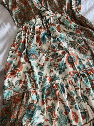Vestido longo estampado