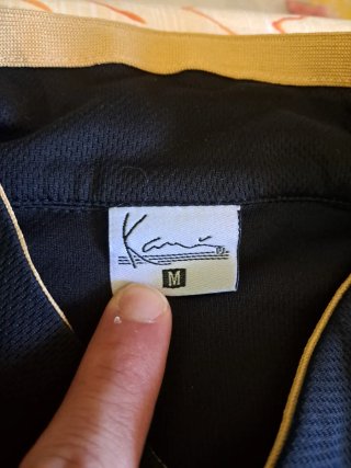 Karl Kani Maglia Hip Hop Nera Oro