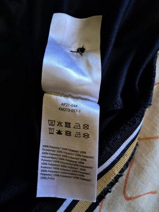 Karl Kani Maglia Hip Hop Nera Oro