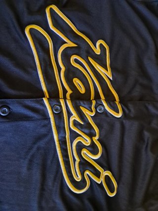 Karl Kani Maglia Hip Hop Nera Oro