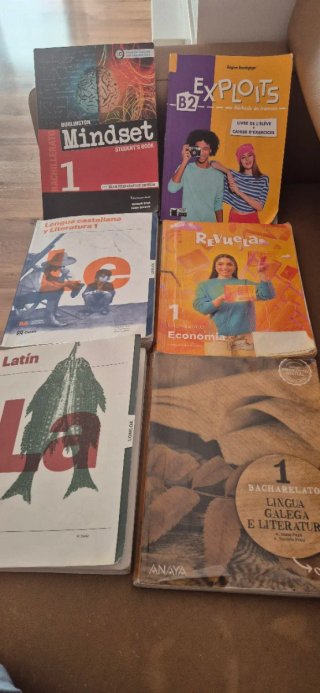 Lote Libros Bachillerato: Mindset, Francés, Latín