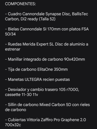 Cannondale Synapse Carbon Disc 2020