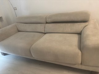 Sofá beige tela aguaclean seminuevo Nuevo 1800 eur
