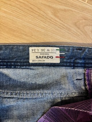 Jeans Diesel Safado Taglia 36/32 Bootcut/straight