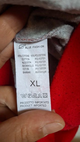Pigiama donna cagnolino pois grigio rosso XL