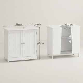 Mobile Sottolavabo per Bagno con Ripiano Regolabil