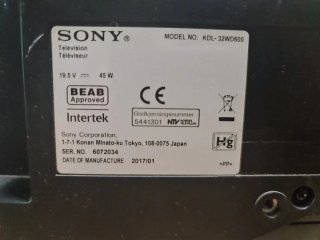 Televisor Sony Negro