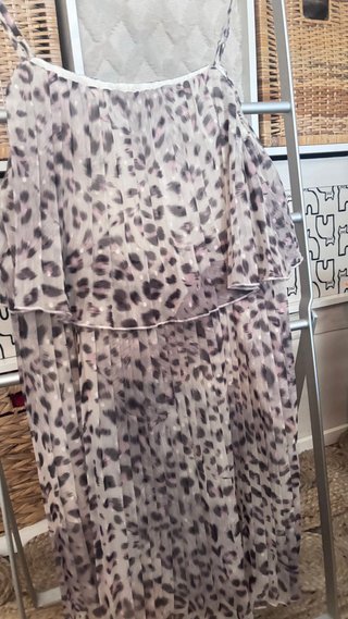 Vestido tablas estampado leopardo