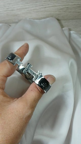 Pulsera Chapada Plata y Acero H