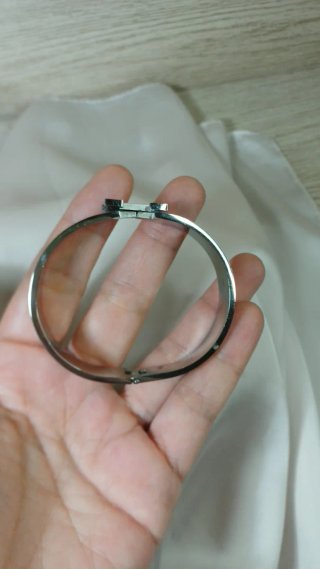 Pulsera Chapada Plata y Acero H