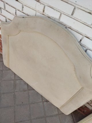 Cabecero Cama individual  90 cm Terciopelo Beige