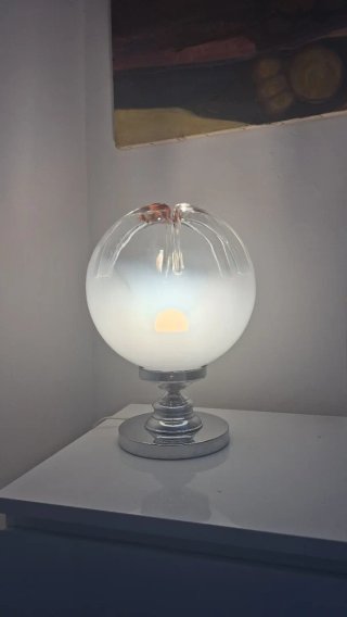 Lampada vintage vetro e metallo