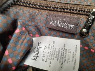Bolso Kipling marrón y negro