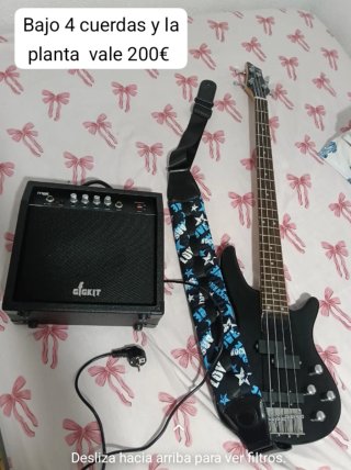 Bajo 4 cuerdas + Amplificador GIGKIT