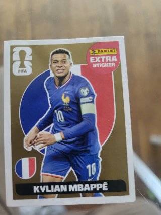 Cromo Panini Kylian Mbappé Extra FIFA