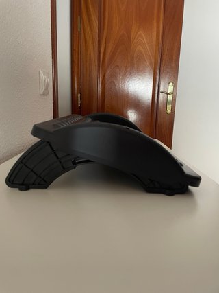 Reposapiés oficina negro/rojo
