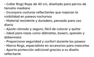 Collar perro, 40 cm, nuevo