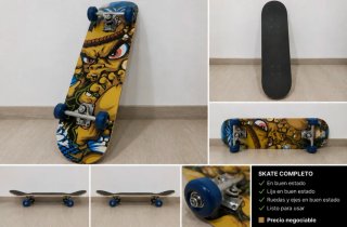 Skate Completo con Diseño Tribal