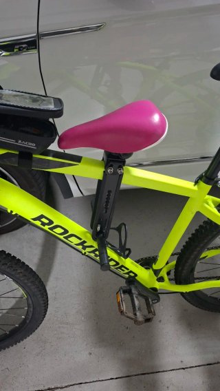 Sillín bici infantil rosa