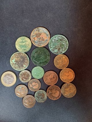 Lote de 16 monedas antiguas Italiana