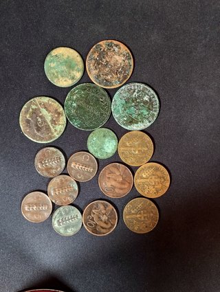 Lote de 16 monedas antiguas Italiana
