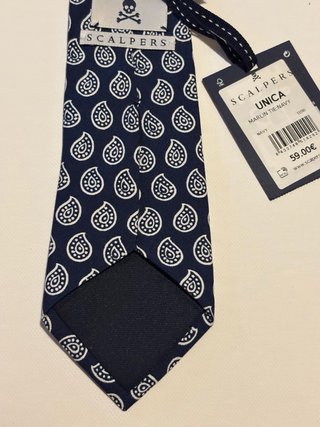 Corbata Scalpers Azul Marino Nueva