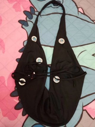 Conjunto festival negro con cruces