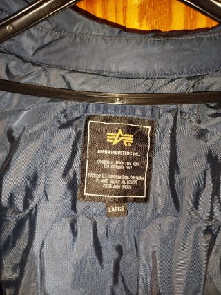Chaqueta Bomber Alpha Industries Negra