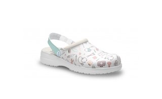 Zuecos sanitarios blancos