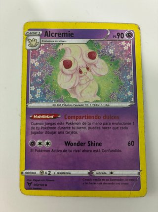 Carta Pokémon Alcremie Fase 1 PS 90