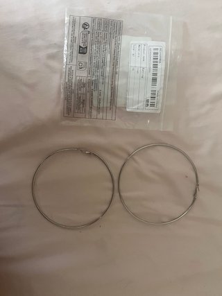 Aros grandes plateados