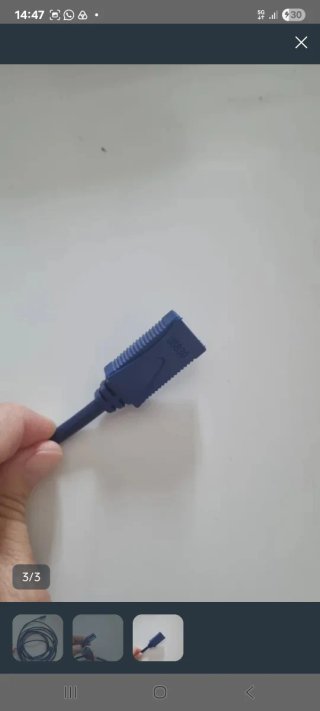 Cable Extensor USB 3.0 5m Azul