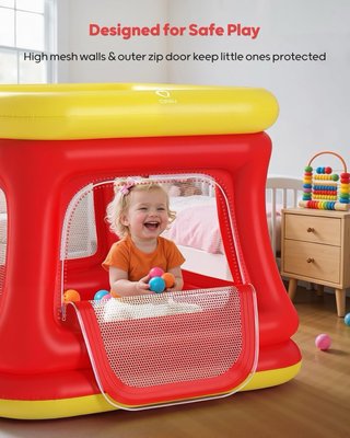 NUEVO! 3 en 1: Pozo y cama elástica para niños