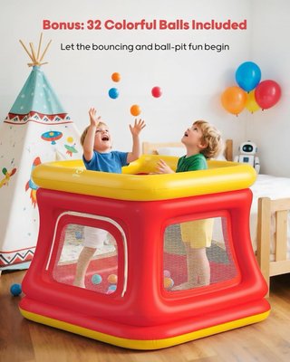 NUEVO! 3 en 1: Pozo y cama elástica para niños