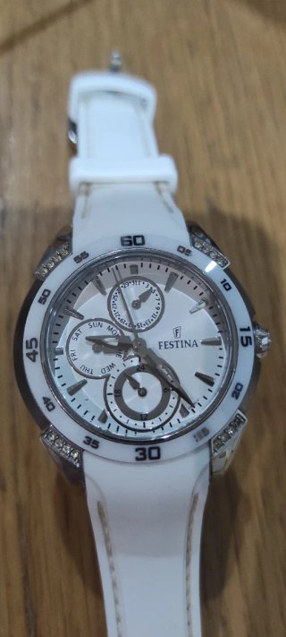 Reloj Festina Multifunción Cerámica Blanco