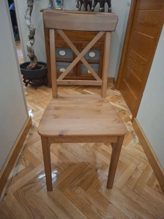 Lote 6 Sillas Comedor Madera modelo ROSENTORP IKEA