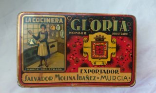 Cajas antiguas de alimentos