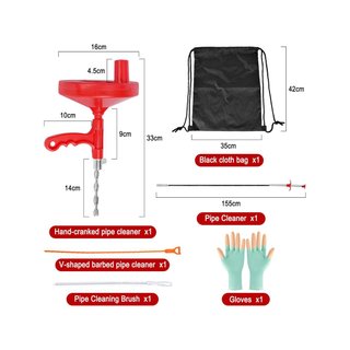 Desatascador tuberías profesional espiral 7.5m con