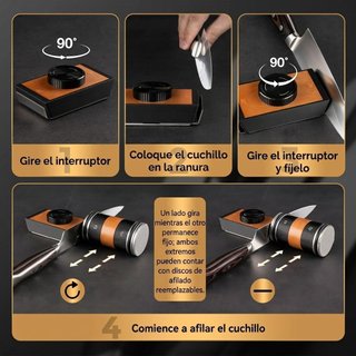 Afilador de Cuchillos Rodillo