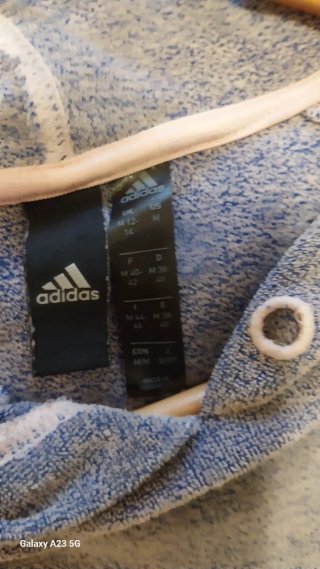Sudadera Adidas gris y rosa