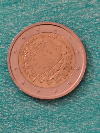2 Euro Italia 2015 Bandiera Europea