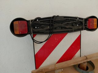 Portamatrículas para portabicicletas con luces