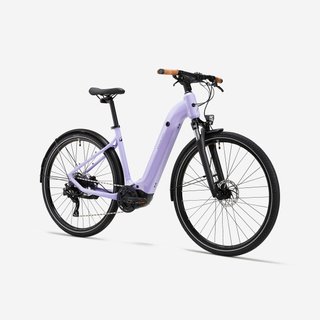 Bicicleta eléctrica trekking motor central cuadro bajo