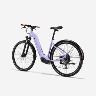 Bicicleta eléctrica trekking motor central cuadro bajo